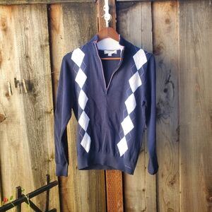 Kartel Half Zip Pullover  Argyle Sweater